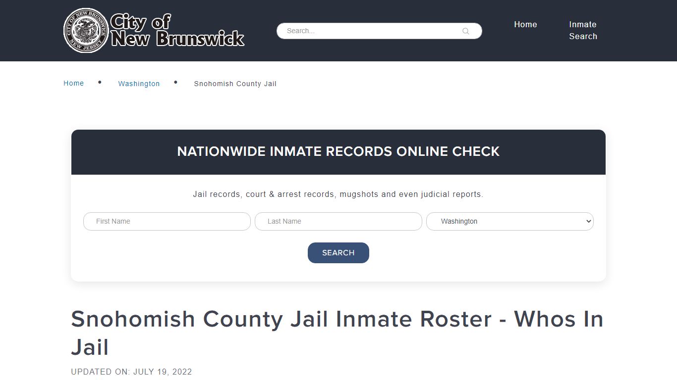 Snohomish County Jail Inmate Roster - Whos In Jail